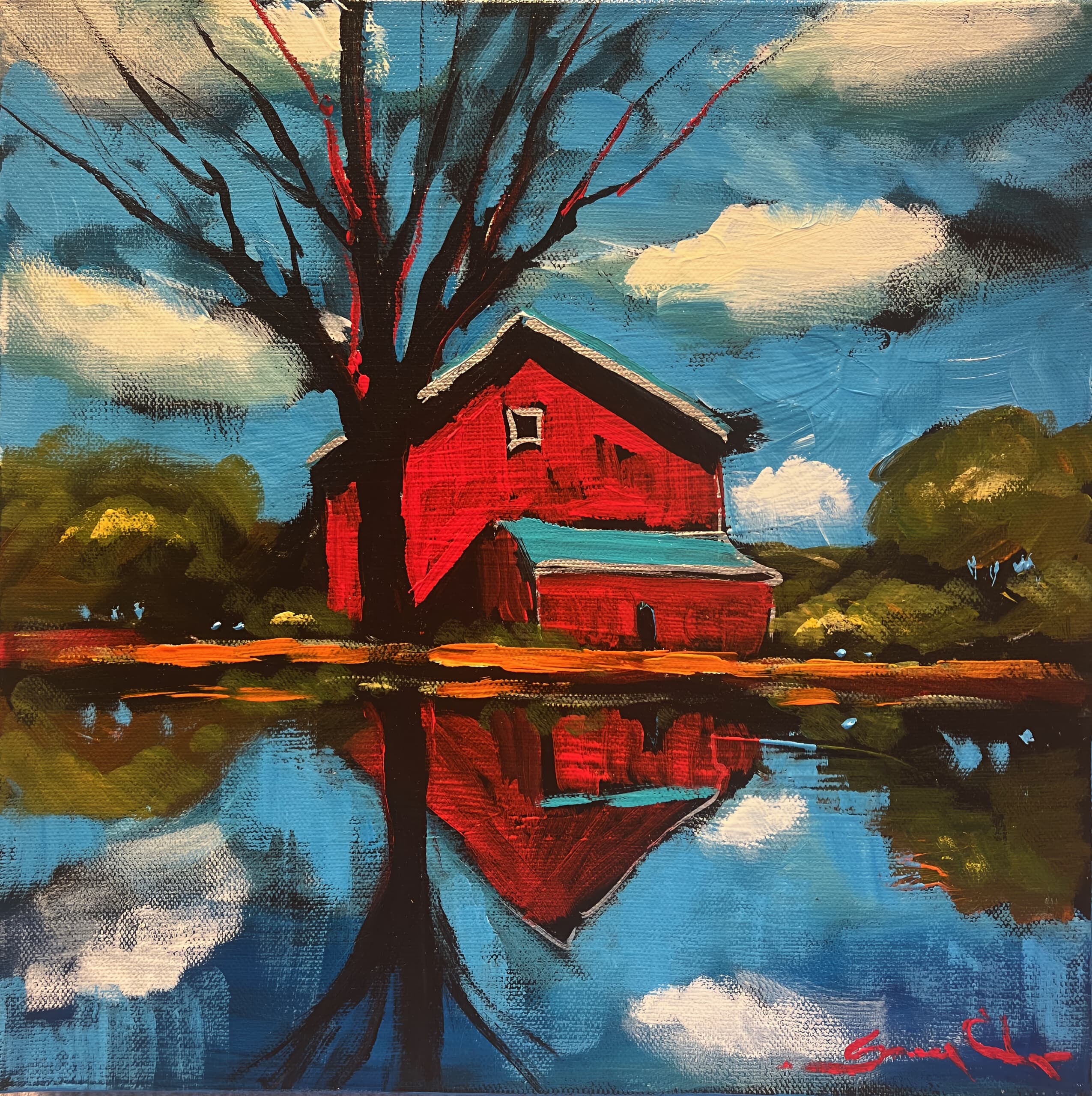 Barn Reflections